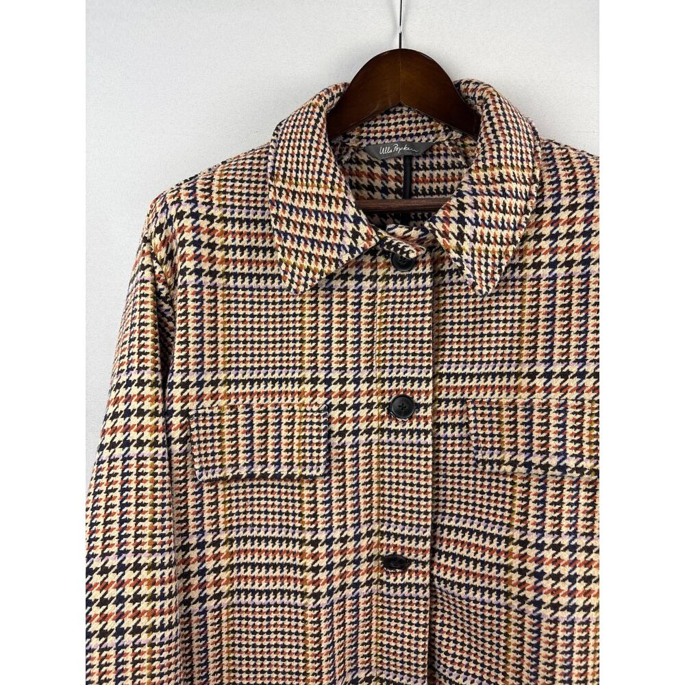Women’s Ulla Popken Size 1X Multicolored Houndstooth Jacket - Picture 3 of 5